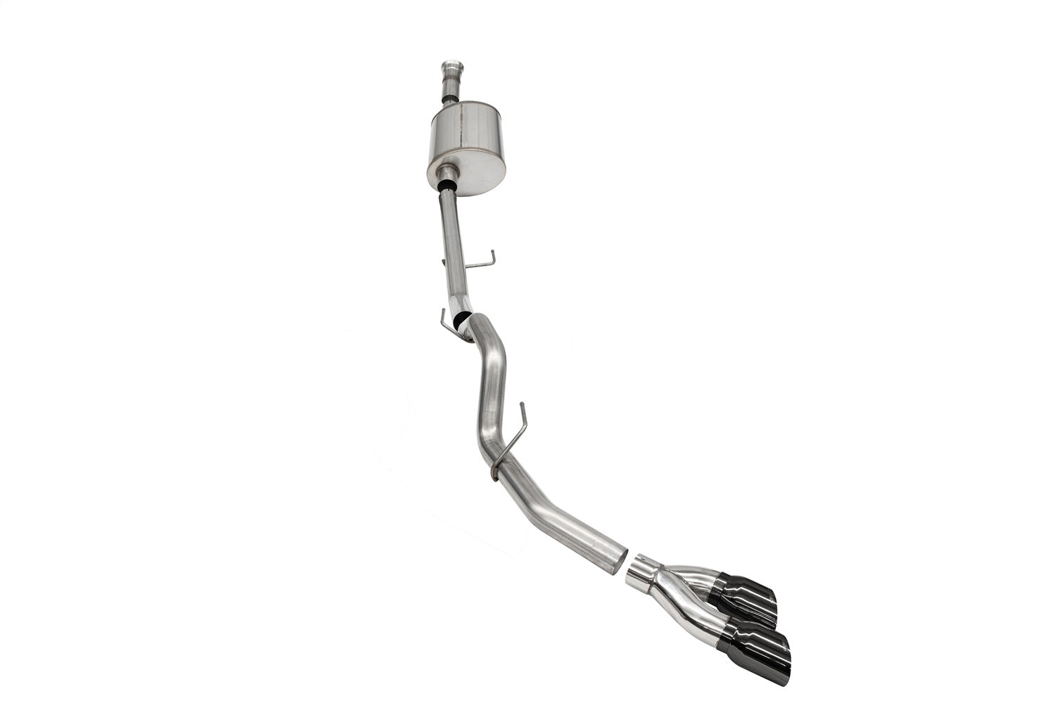 Corsa 2021-2022 Ford F-150 SuperCab/6.5in Bed 5.0L V8 Sport Cat-Back Single Side Exit-Black PVD - 21157BLK