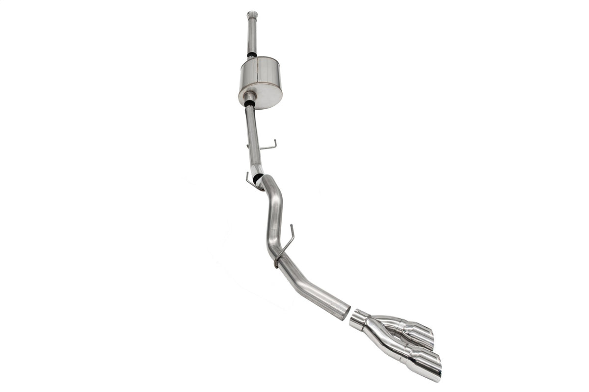Corsa 2021-2024 Ford F-150 SuperCrew/6.5in Bed 5.0L V8 Sport Cat-Back Single Side Exit-Polished - 21160