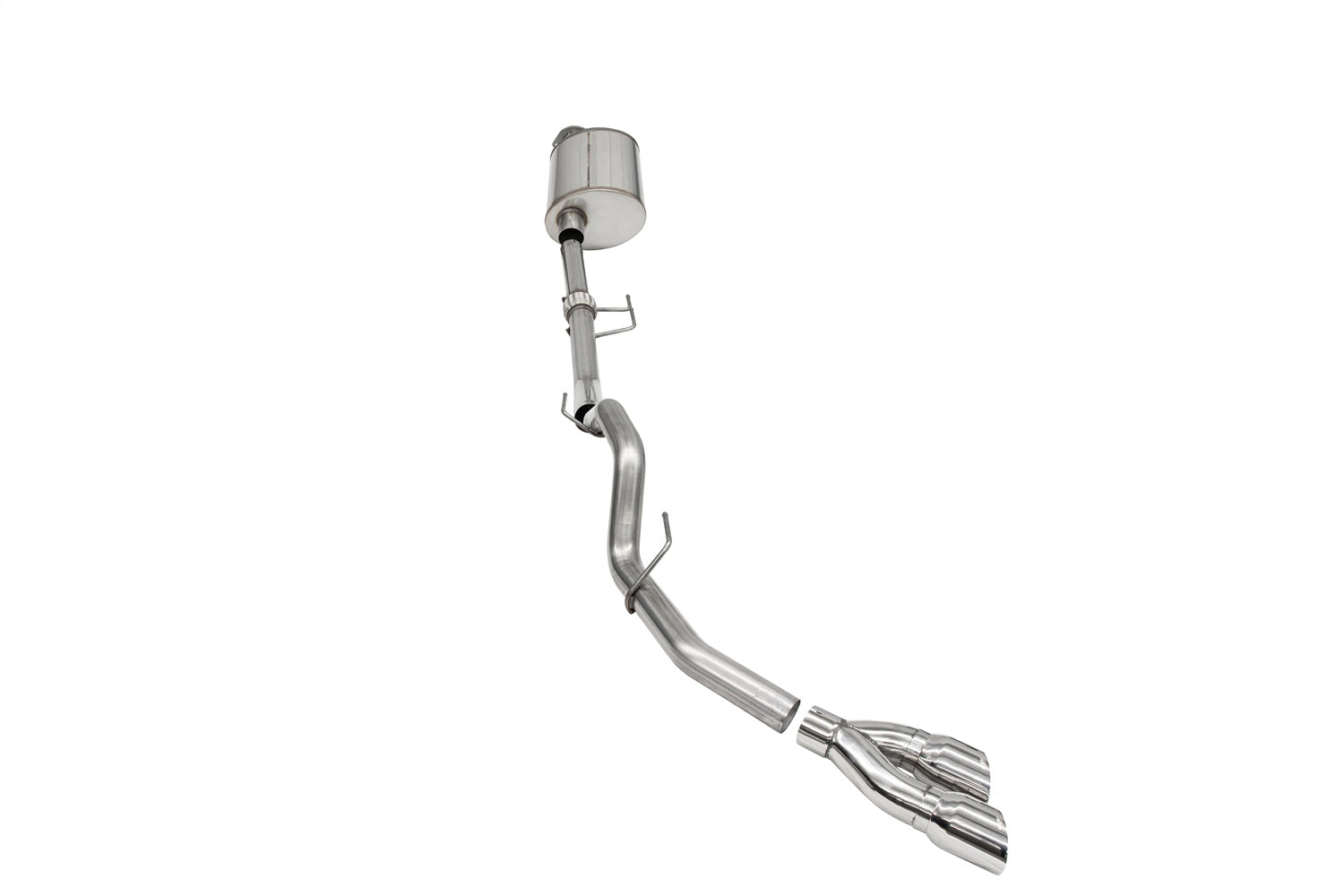 Corsa 2021-2024 Ford F-150 Regular Cab/ 8in Bed 3.5L V6 Sport Cat-Back Single Side Exit-Polished - 21163