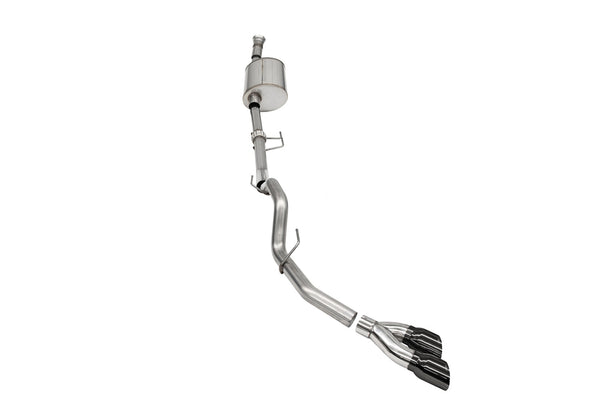 Corsa 2021-2022 Ford F-150 SuperCab/6.5in Bed 3.5L V6 Sport Cat-Back Single Side Exit-Black PVD - 21166BLK