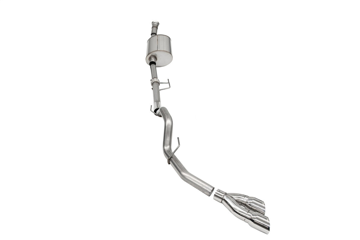 Corsa 2021-2022 Ford F-150 SuperCab/6.5in Bed 3.5L V6 Sport Cat-Back Single Side Exit-Polished - 21166