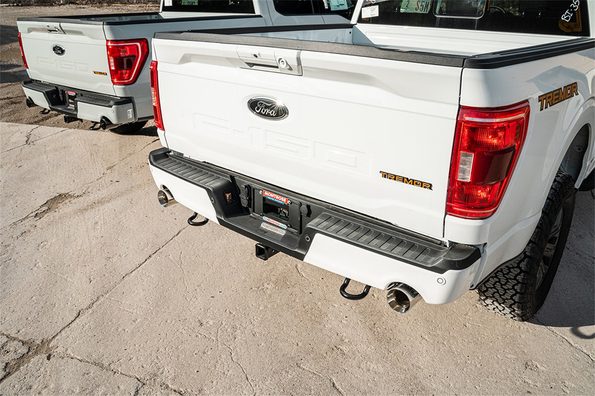Corsa 2021-2024 2023 Ford F-150 SuperCrew/5.5ft Bed 3.5L V6 Sport Cat-Back Dual Rear Exit-Polished - 21185