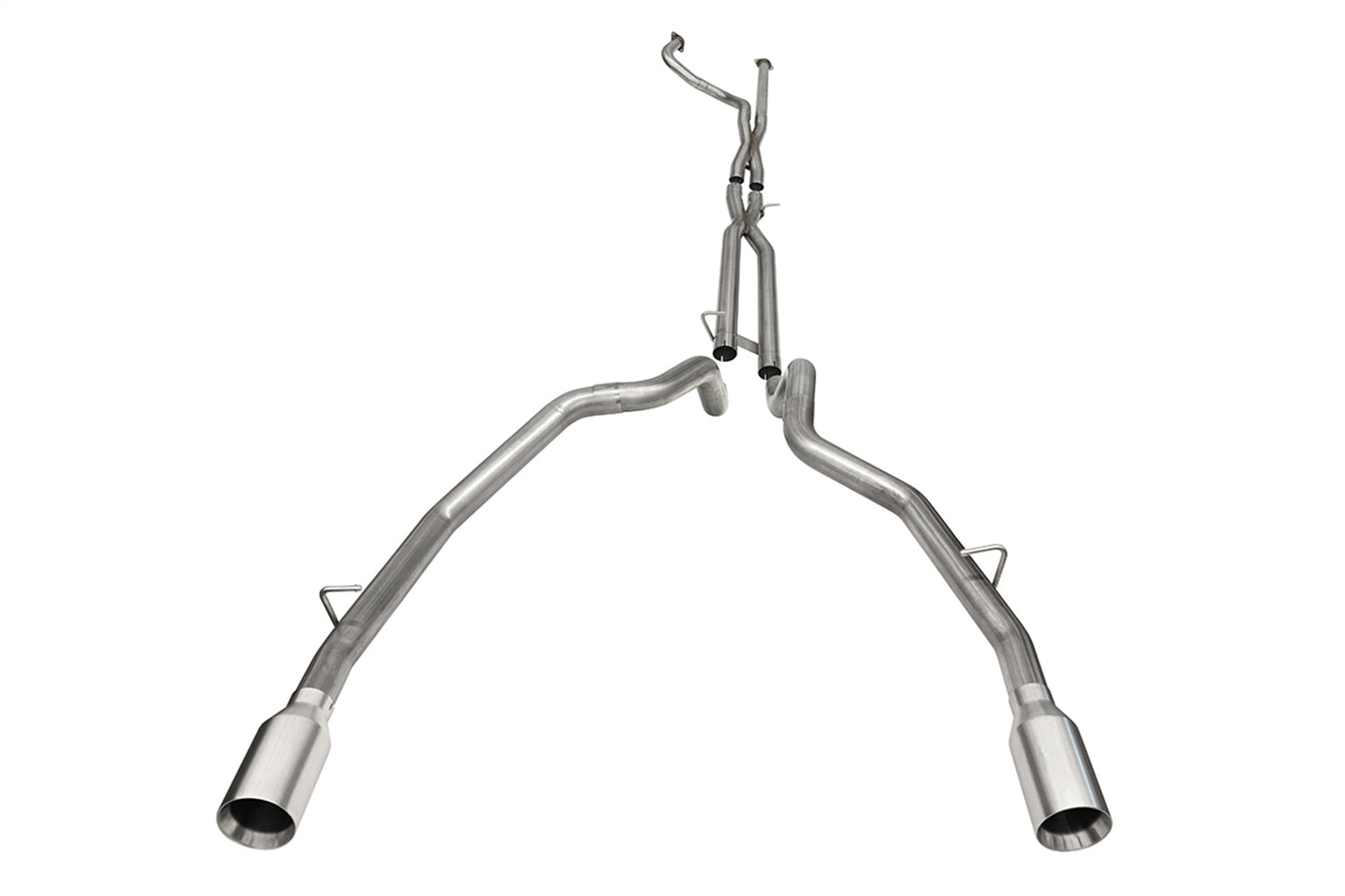 Corsa 2021-2024 Dodge Ram TRX Crew Cab Baja Catback Exhaust Dual Rear Satin Tip - 21190