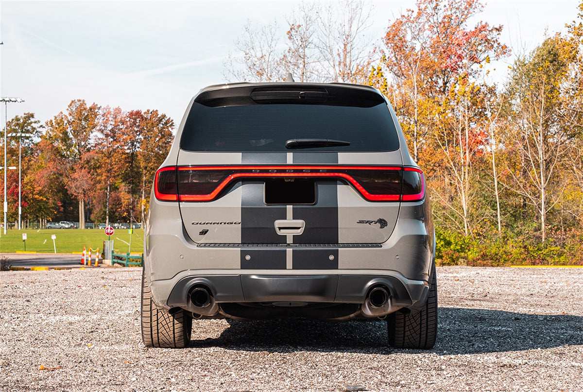 Corsa 21-22 Dodge Durango SRT Hellcat Cat-Back 2.75in Dual Rear Exit Sport 4.5in Black PVD Tips - 21195BLK