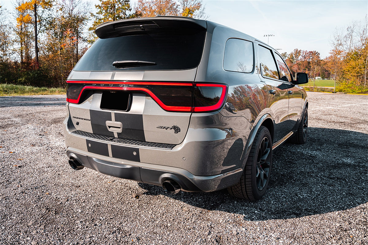 Corsa 21-22 Dodge Durango SRT Hellcat Cat-Back 2.75in Dual Rear Exit Sport 4.5in Black PVD Tips - 21195BLK