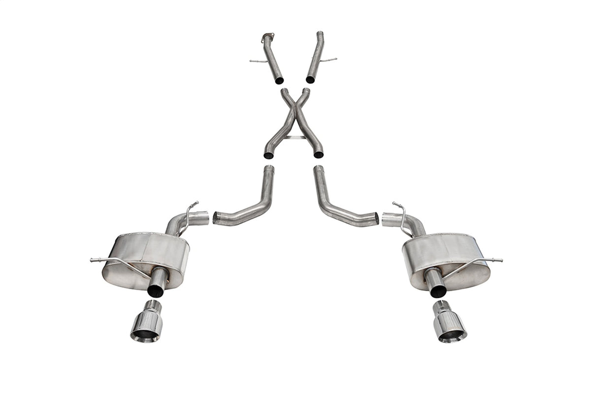 Corsa 2021-2024 Dodge Durango SRT Hellcat Cat-Back 2.75in Dual Rear Exit Xtreme 4.5in Polished Tips - 21196