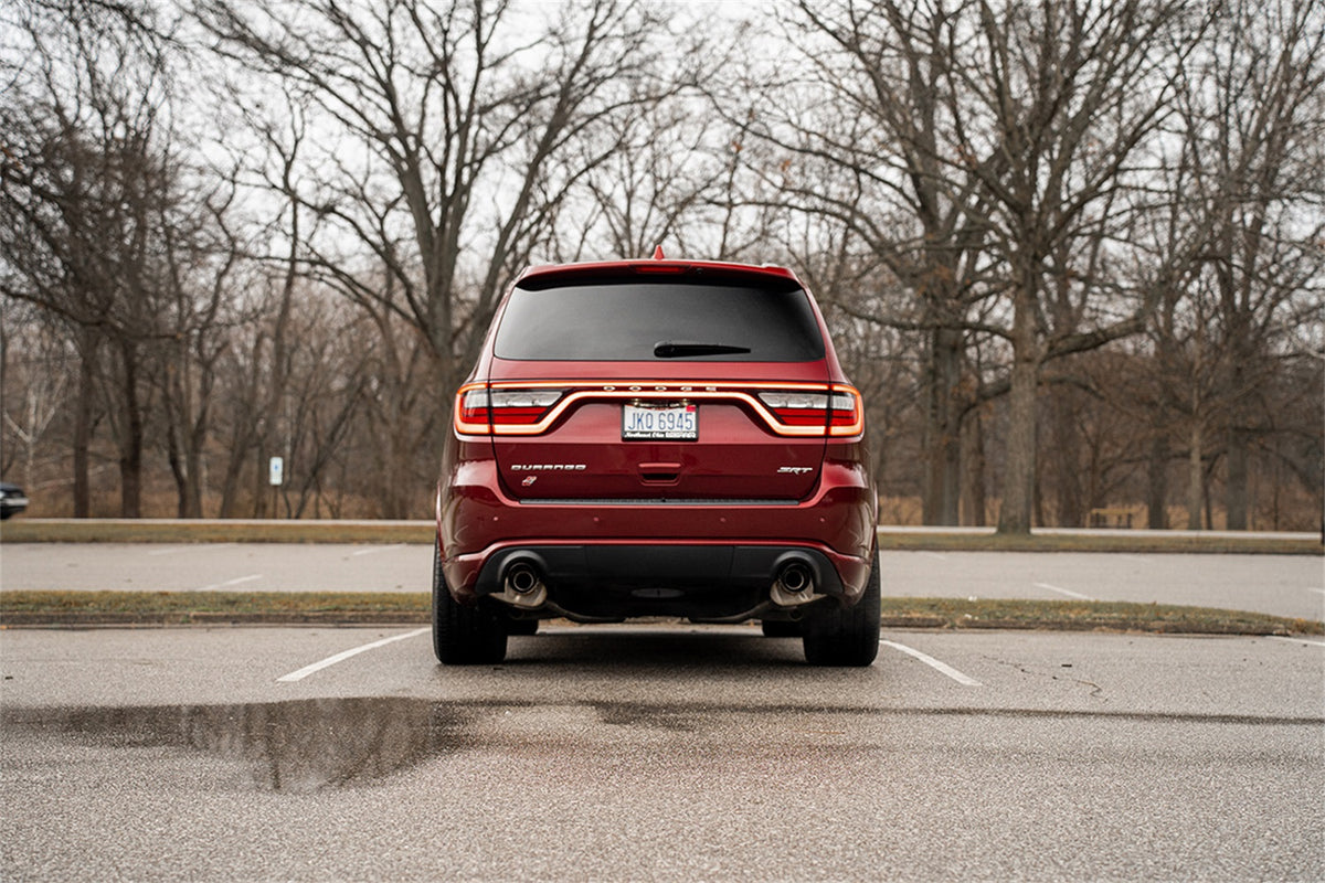 Corsa 18-22 Dodge Durango SRT 392 Cat-Back 2.75in Dual Rear Exit Sport 4.5in Black PVD Tips - 21197BLK