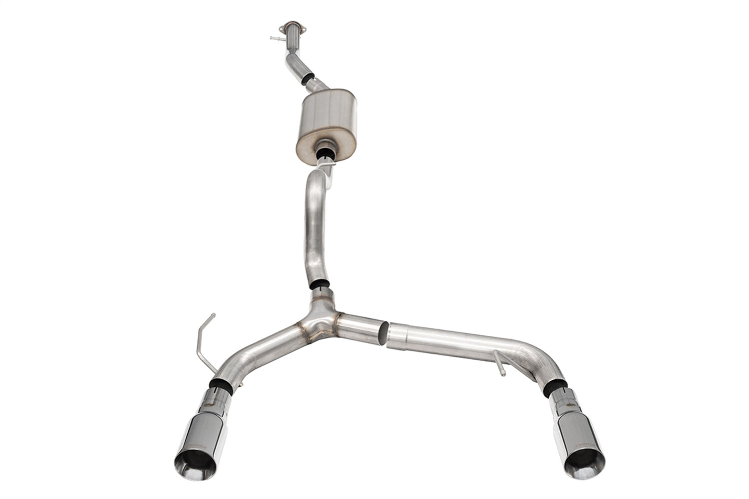 Corsa 21-24 Ford Bronco 2.3L 4-Door 2.75in Cat-Back Dual Rear Exhaust w/4in Straight-Cut Polish Tips - 21206