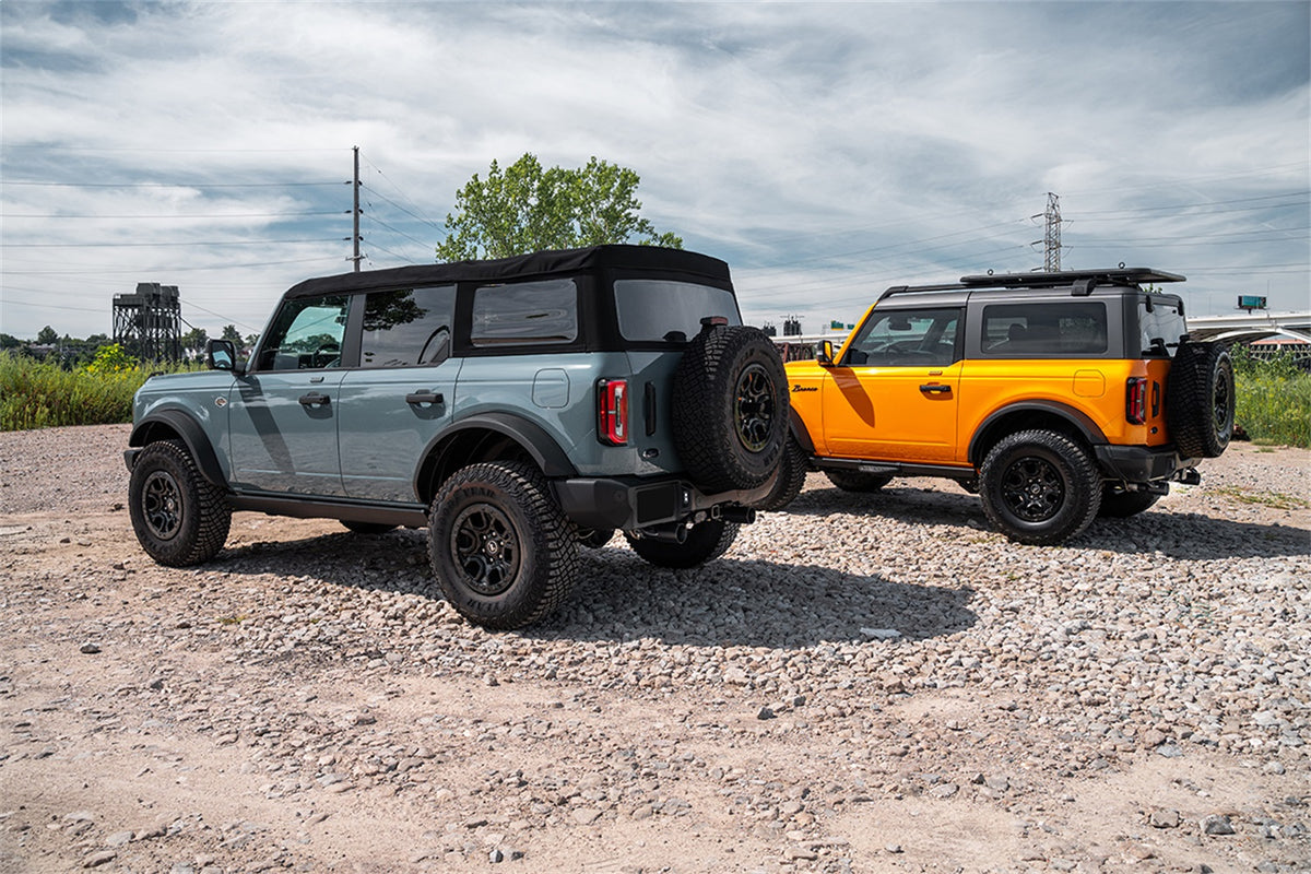 Corsa 21-24 Ford Bronco 2.7L 4-Door 2.75in Cat-Back Dual Rear Exhaust w/4in Straight-Cut Polish Tips - 21210