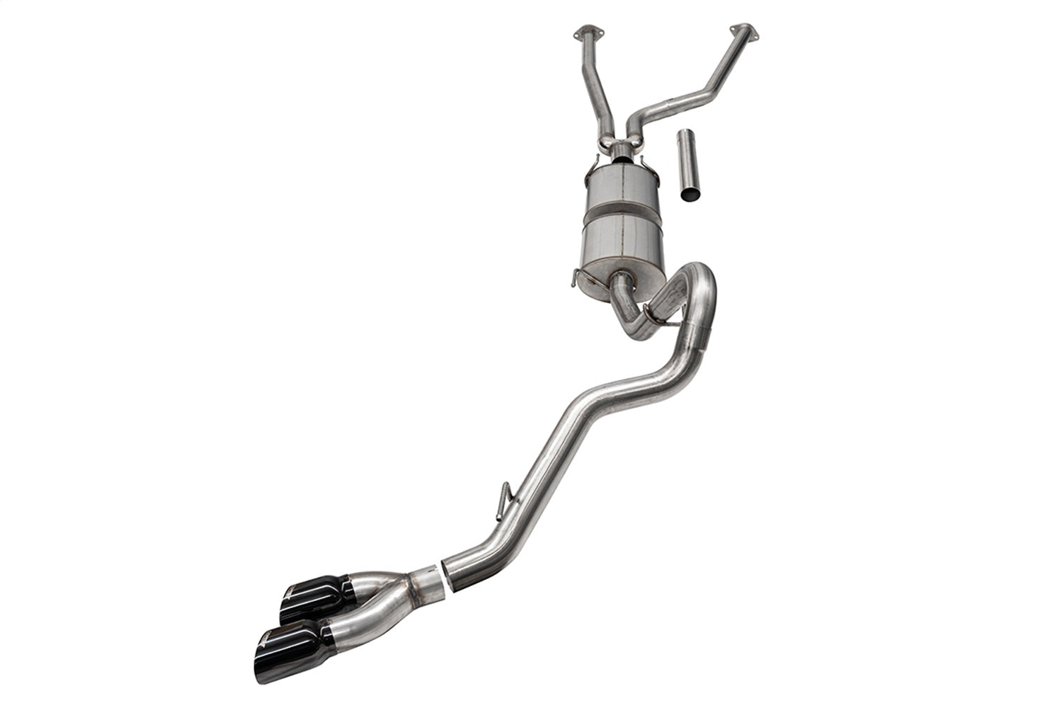 Corsa 22+ Toyota Tundra 4WD 3in Sport Cat-Back Side Exit Exhaust System w/ Twin 4in BlackPVD Tips - 21245BLK