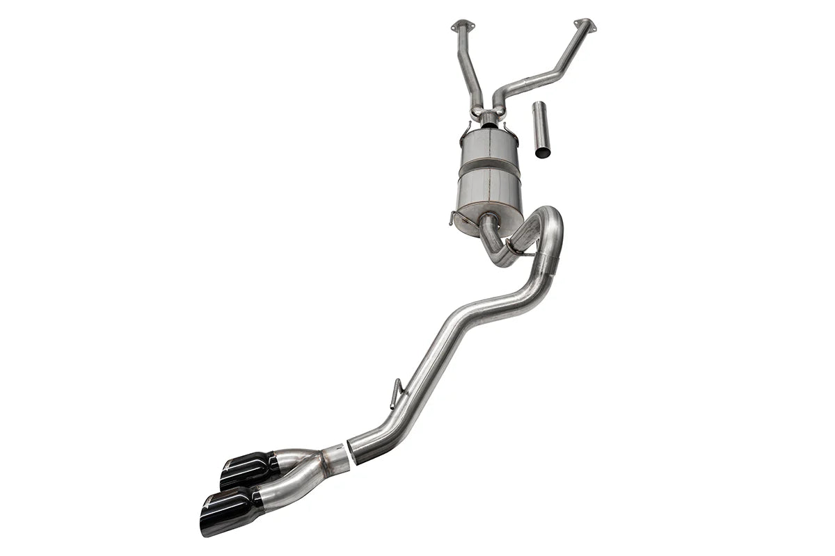 Corsa 22+ Toyota Tundra 4WD 3in Sport Cat-Back Side Exit Exhaust System w/ Twin 4in BlackPVD Tips - 21245BLK