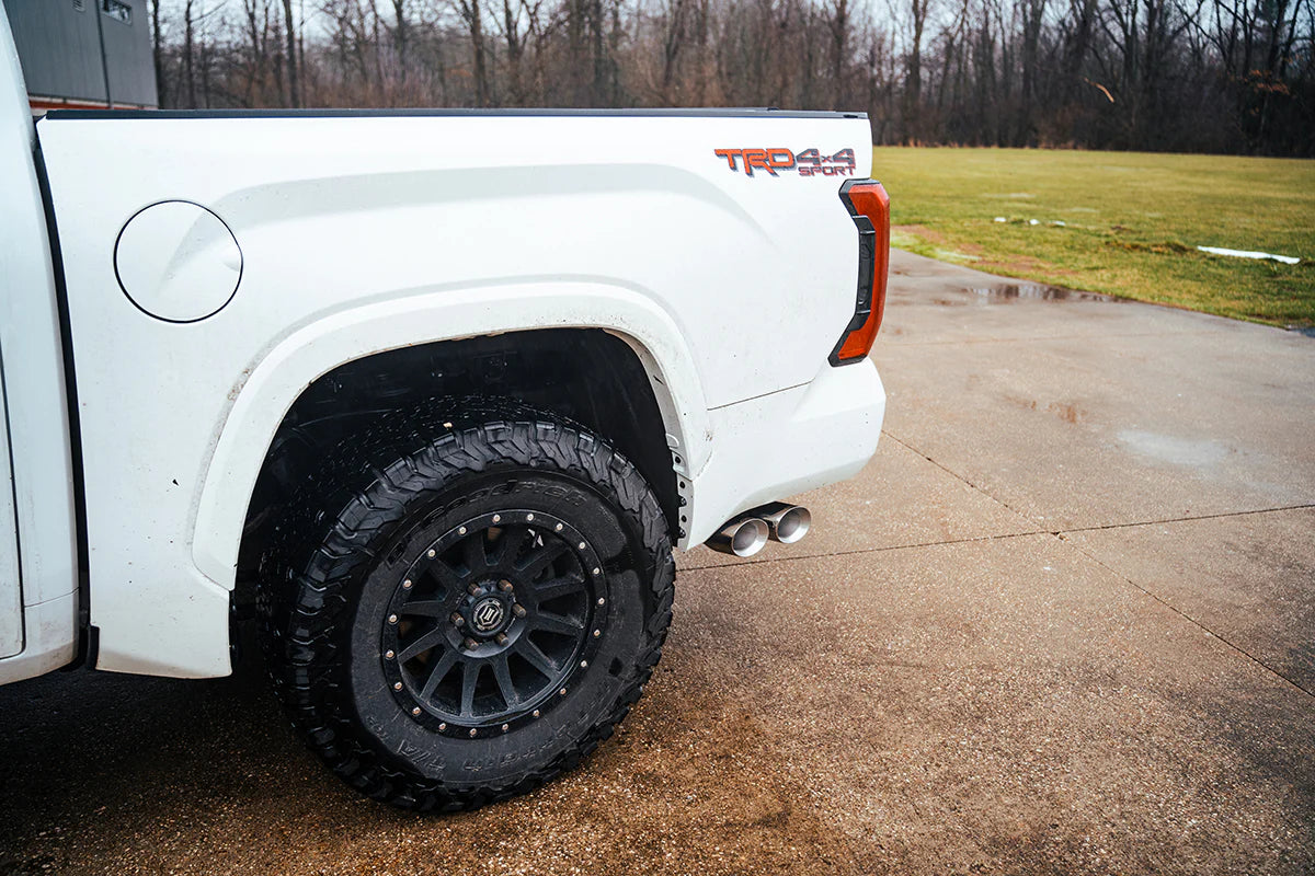 Corsa 22+ Toyota Tundra 4WD 3in Sport Cat-Back Side Exit Exhaust System w/ Twin 4in Polished Tips - 21245