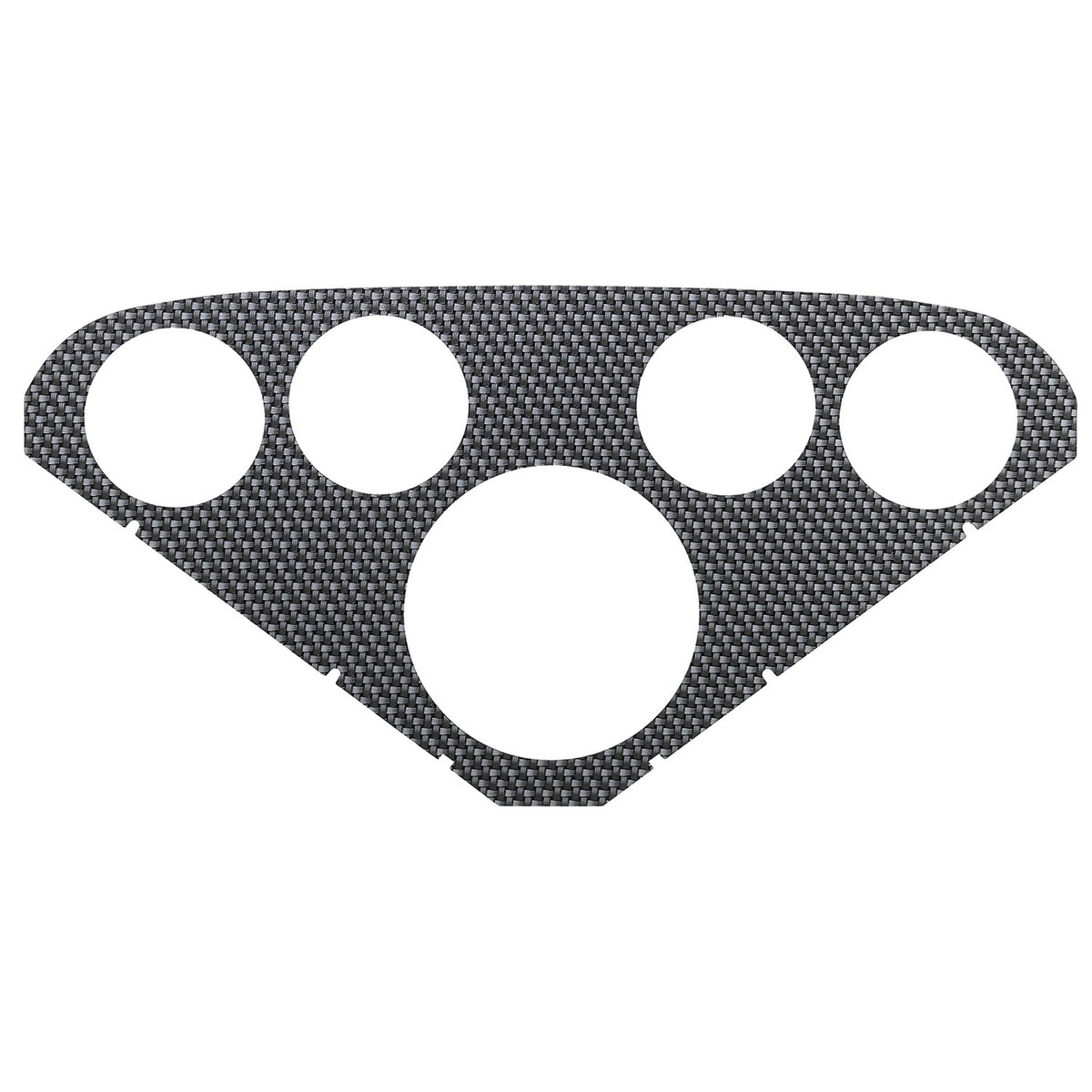 AutoMeter Faceplate For PN 2208 Optional Silver Carbon Look - 2124