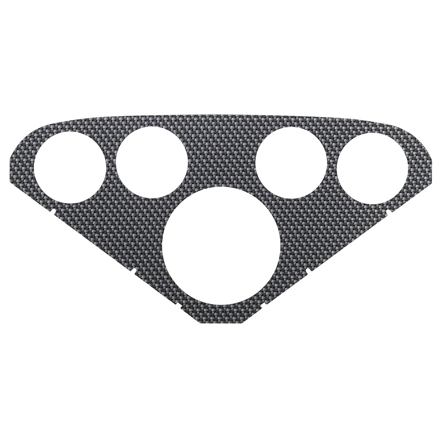 AutoMeter Faceplate For PN 2208 Optional Silver Carbon Look - 2124
