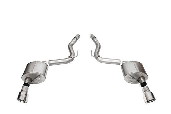 Corsa 2024-2024 Ford Mustang Sport Axle-Back Dual Rear Exit with 4.5in Polished Pro-Series Tips - 21252