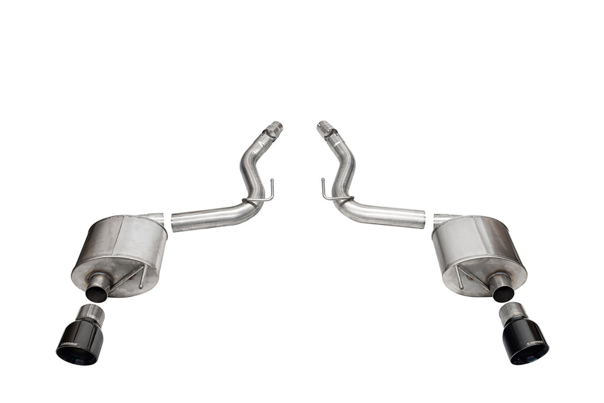 Corsa 2024 Ford Mustang GT Touring Axle-Back Dual Rear Exit with 4.5in Pro Series Black PVDTips - 21256BLK