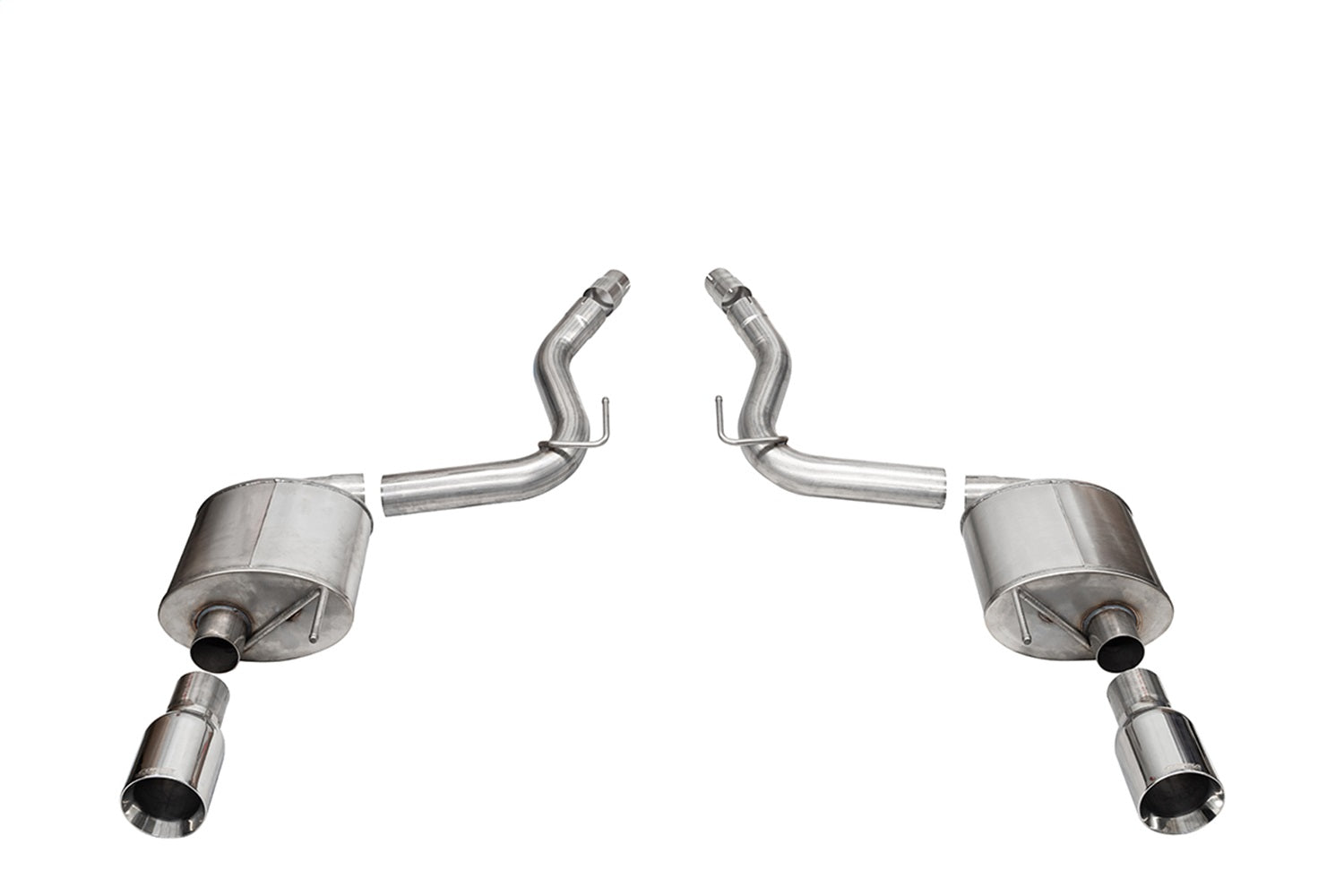 Corsa 2024 rd Mustang GT Touring Axle-Back Ex.Sys 3.0in Dual Rear Exit w/4.5in Straight CutTips - 21257
