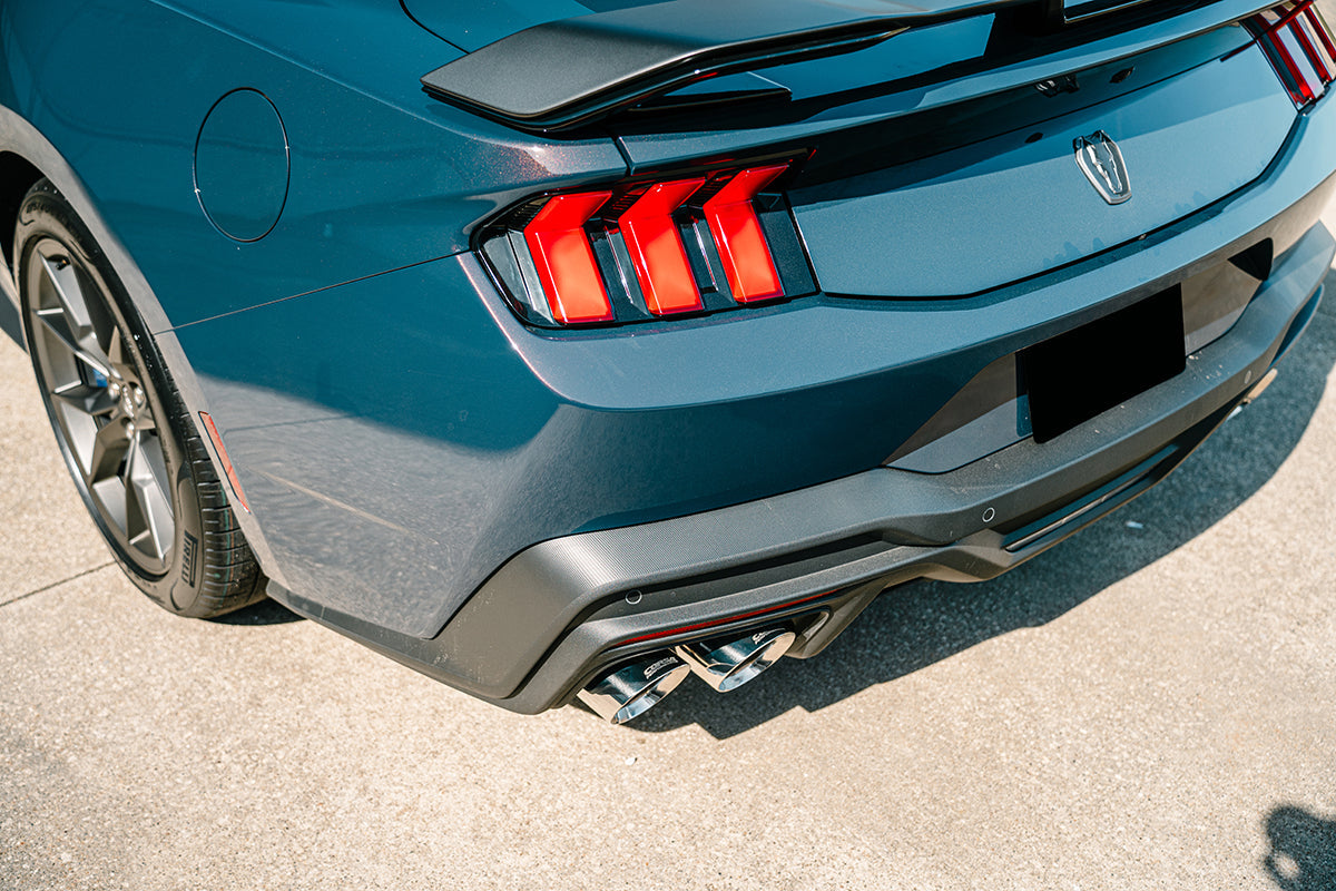 Corsa 2024 Ford Mustang Dark Horse 5.0L 3.0in Dual Rear Exit Cat-Back w/Twin 4.5in Polish Slash Tips - 21265