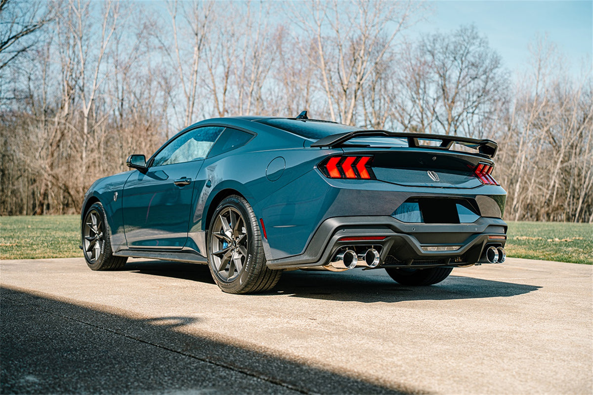 Corsa 2024 Ford Mustang Dark Horse 5.0L 3in Dual Rear Axle-Back w/Twin 4.5in Polish Straight Tips - 21268