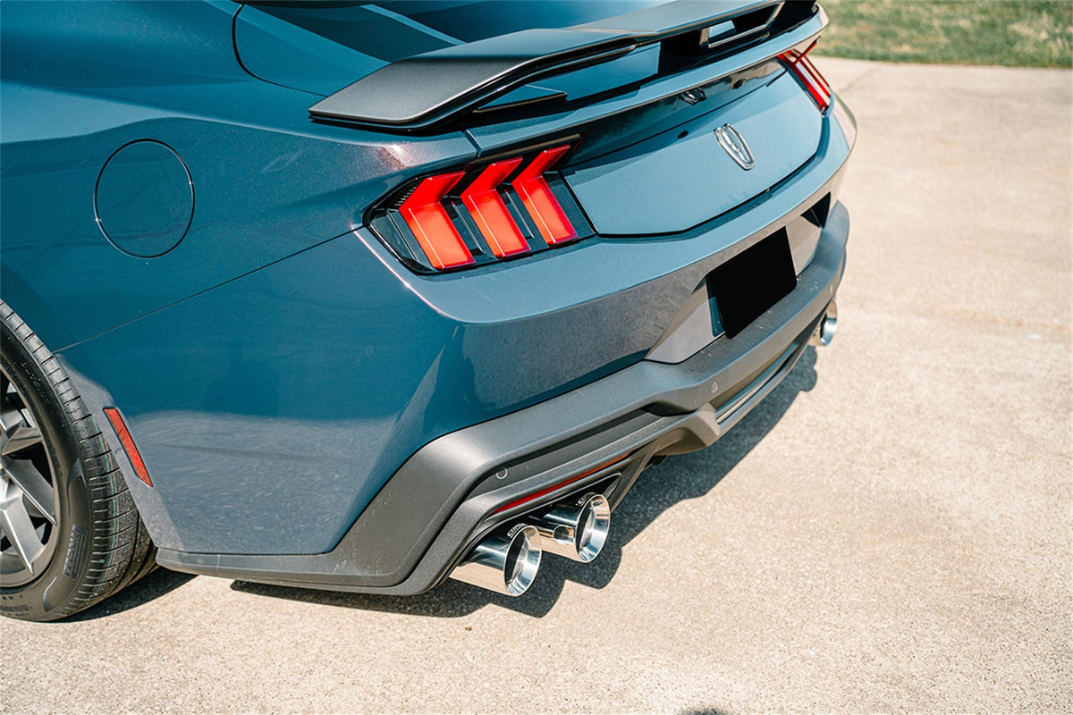 Corsa 2024 Ford Mustang Dark Horse 5.0L 3in Dual Rear Axle-Back w/Twin 4.5in Polish Straight Tips - 21268