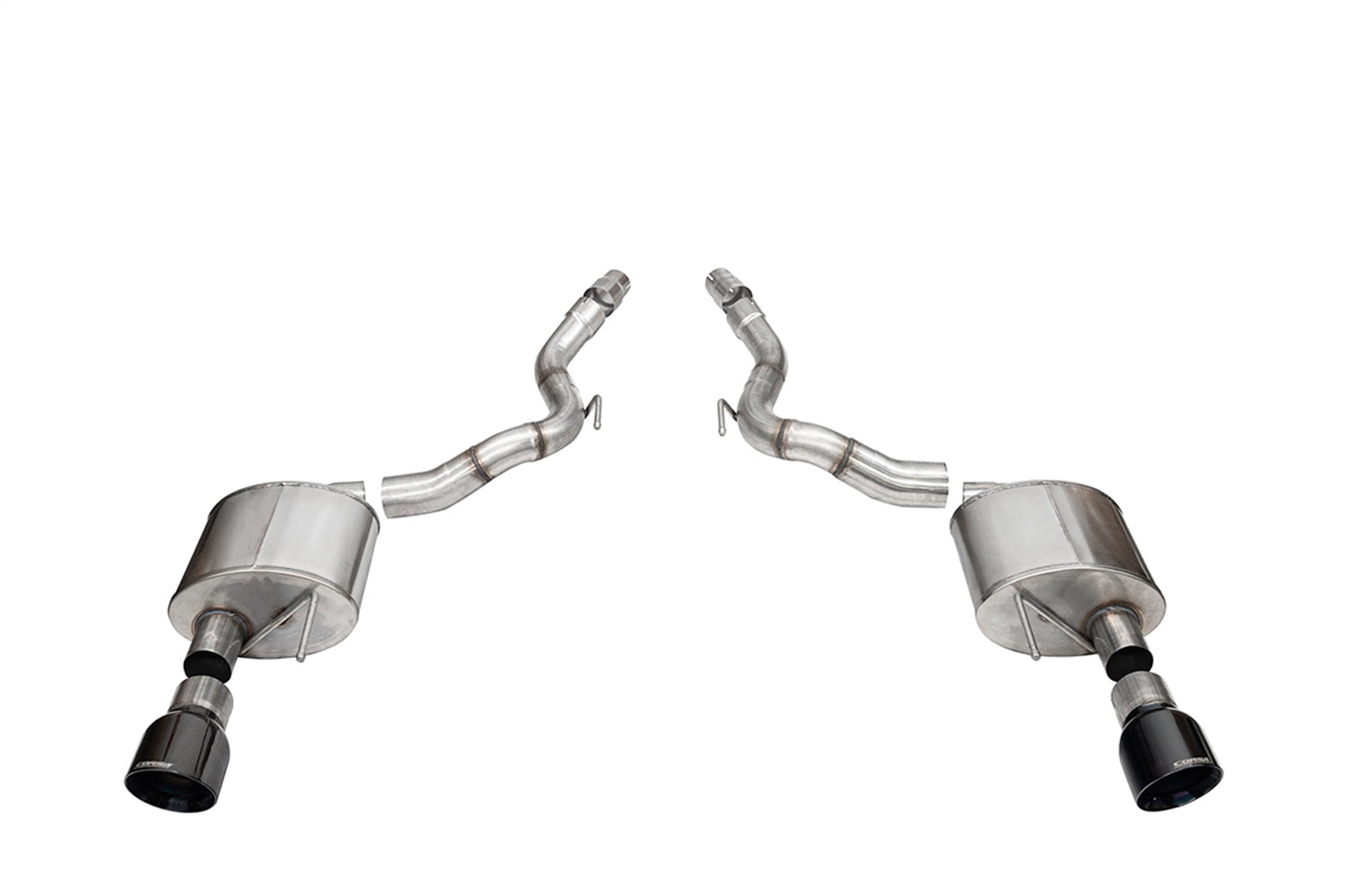 Corsa 2024 Ford Mustang GT Sport Axle-Back Dual Rear Exit with 4.5in Black PVD Pro-Series Tips - 21272BLK