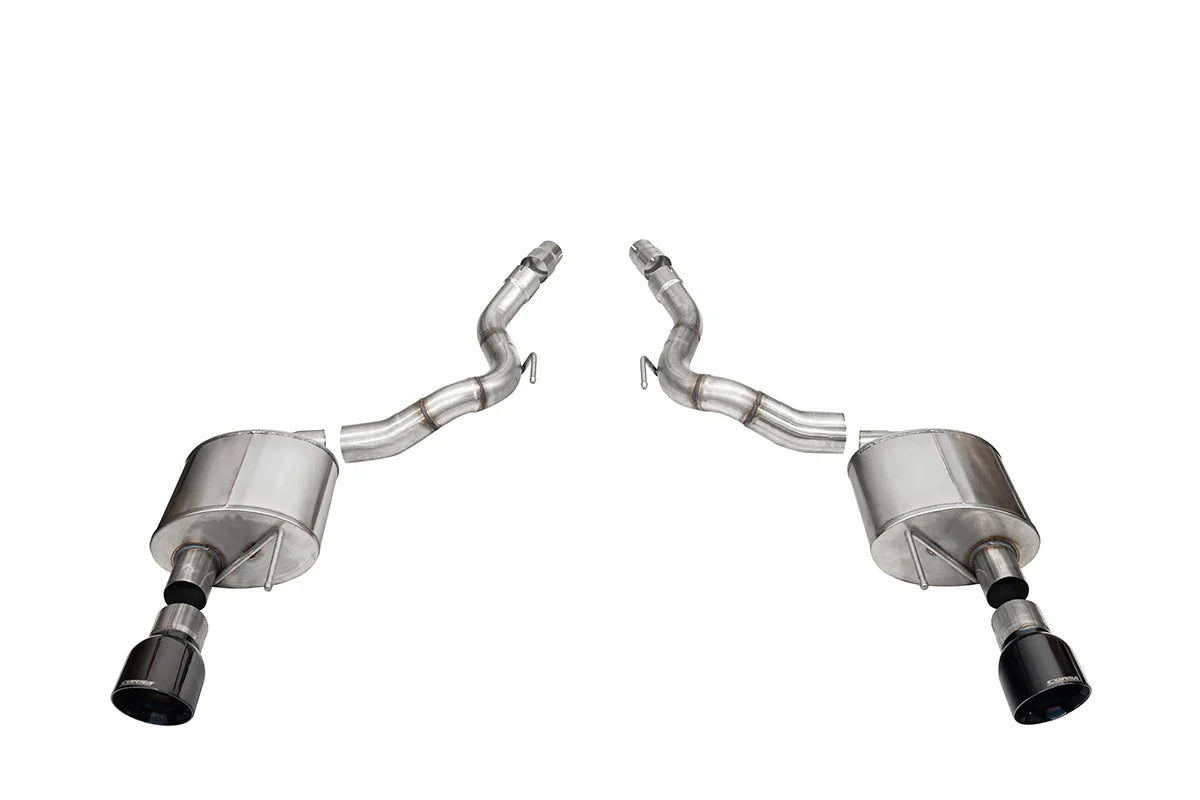 Corsa 2024 Ford Mustang GT Sport Axle-Back Dual Rear Exit with 4.5in Black PVD Pro-Series Tips - 21272BLK