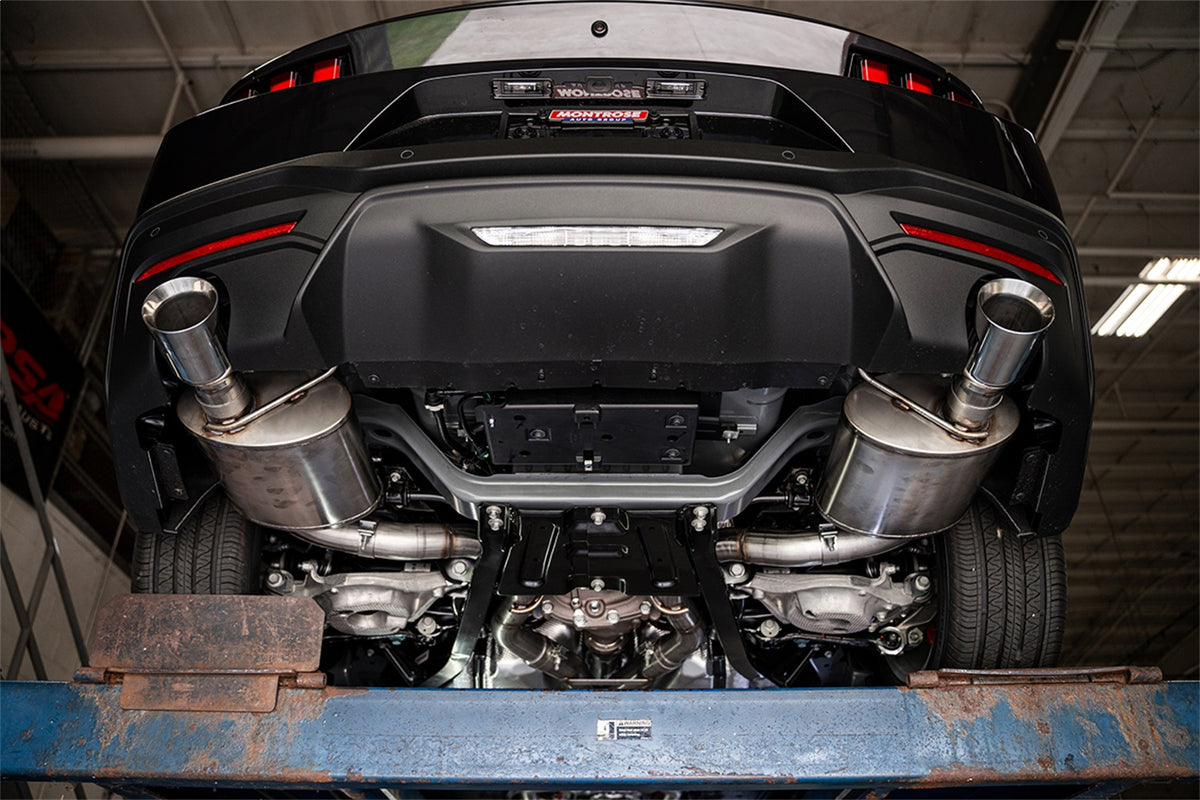 Corsa 2024-2024 Ford Mustang GT Sport Axle-Back Dual Rear Exit with 4.5in Straight Cut Tips - 21273