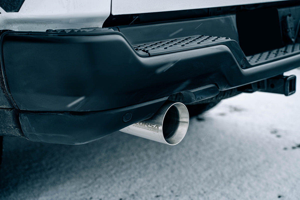 Corsa  25-26 Ram 2.5in Stainless Steel Sport Cat-back Dual Rear Exit 5.0in Polished Tip - 21309