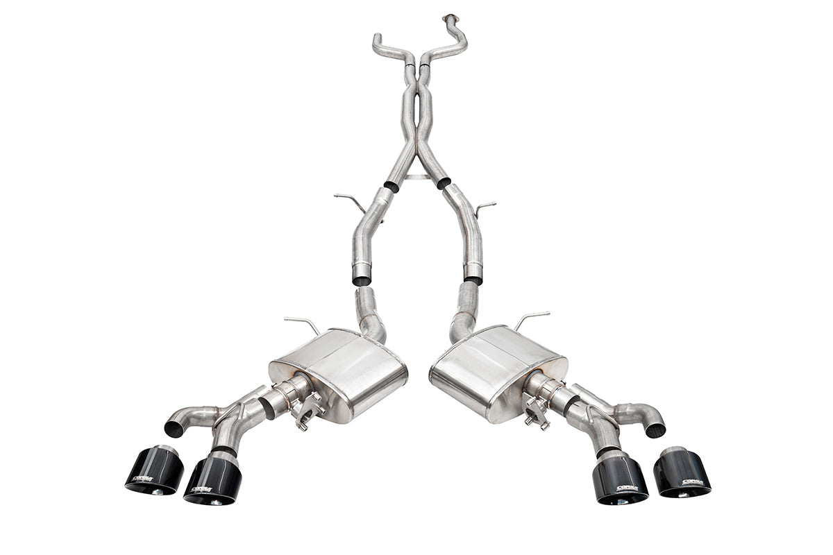 Corsa 22-25 Cadillac CT4 V Blackwing 3in Active Valve Cat-Back - 4.5in Black Tip - 21317BLK