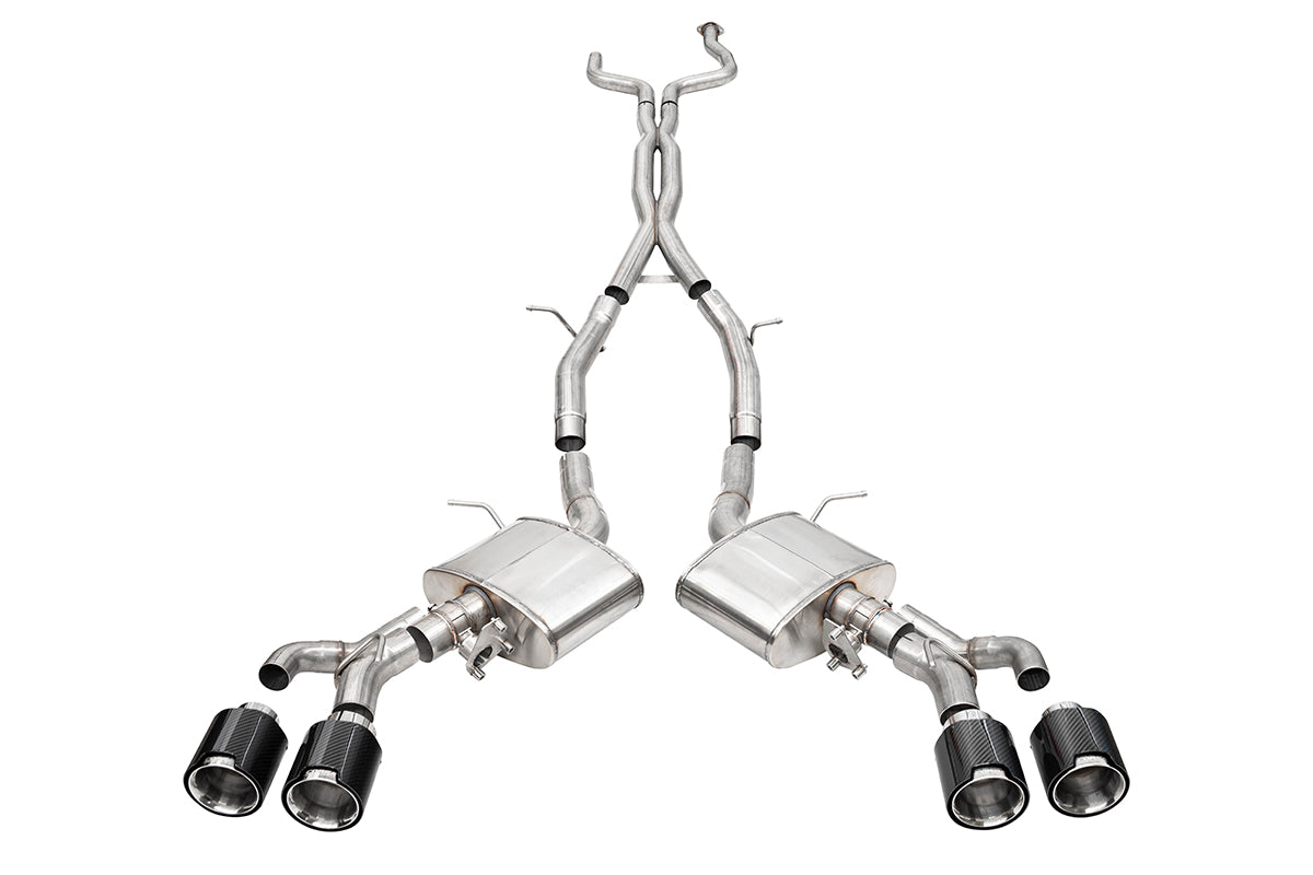 Corsa 22-25 Cadillac CT4 V Blackwing 3in Dual Mode Active Cat-Back 4.5in CF Polished Dual Rear Tip - 21317CF