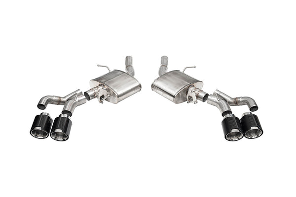 Corsa 22-25 Cadillac CT5-V Blackwing 3in Axle-Back - Act. Exh. - Dual Rear Exit - Twin 4.5inCF Tips - 21322CF