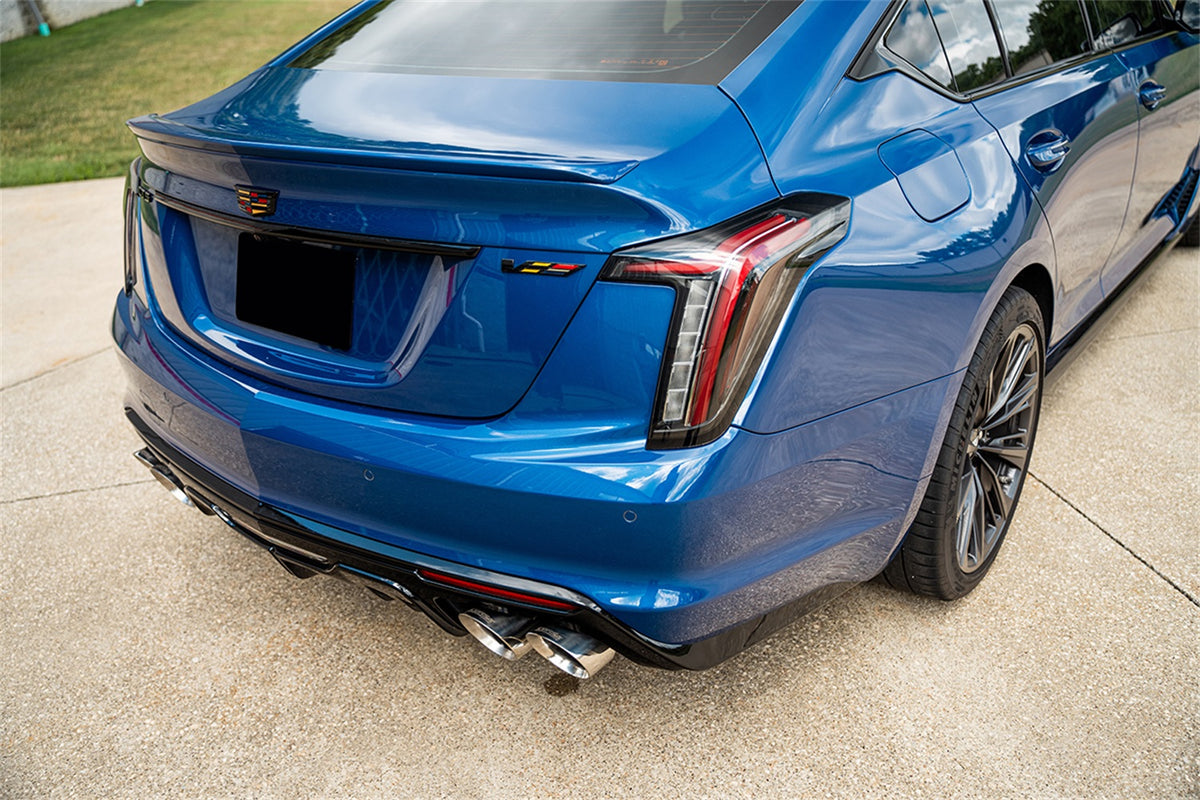 Corsa 2022-2024 Cadillac CT5-V Blackwing 3in Axle-Back - Act. Exh. - Dual Rear Exit - Twin 4.5inTips - 21322