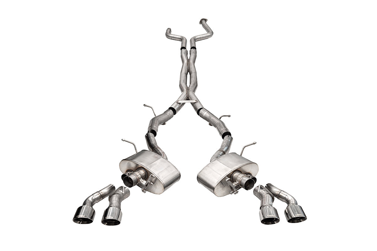 Corsa 2020+ Cadillac CT5-V 3in Cat Back Exhaust - 4.5in Black Twin Tips (Xtreme) - 21326BLK