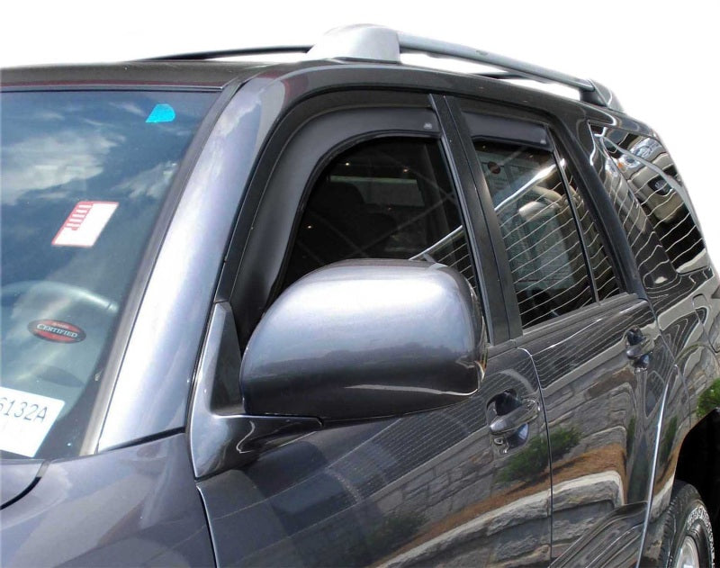 AVS 03-09 Toyota 4Runner Ventvisor In-Channel Front &amp; Rear Window Deflectors 4pc - Smoke - 194924