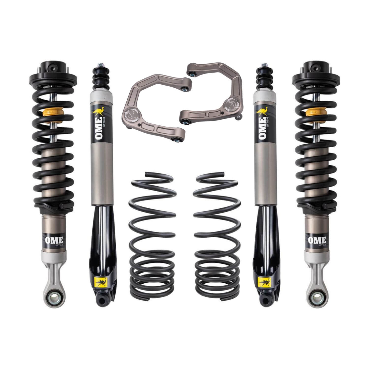 Old Man Emu 2025+ Toyota 4 Runner MT64 Kit w/Forged Billet Upper Control Arm FR 3IN/0LB RR 2IN/0LB - 2144K
