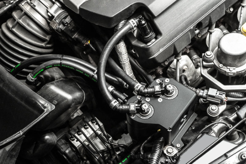 Radium 14-19 Chevrolet Corvette LT1 CCV Fluid Lock Dual Catch Can Kit - 20-0986-FL