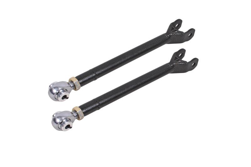 BMR 08-17 Challenger Lower Trailing Arms w/ Single Adj. Rod Ends - Black Hammertone - LTA111H for 2008-2020 Dodge Challenger 