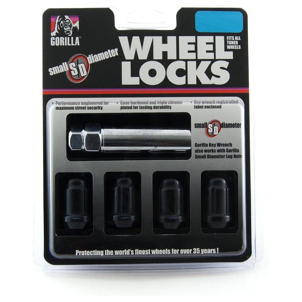 Gorilla Automotive - SD Lock Acorn 12-1.50 Blk Clam - 21631BC
