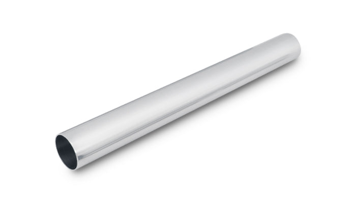 Vibrant 2.5in O.D. Universal Aluminum Tubing (18in long Straight Pipe) - Polished - 2174