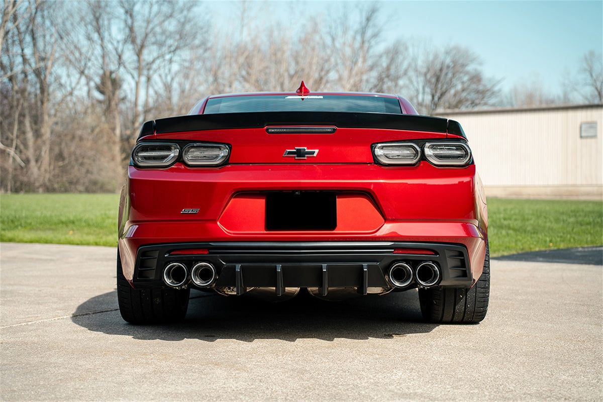 Corsa 2016-2024 Chevrolet Camaro SS / ZL1 Carbon Fiber 4.5in Twin Tip Kit - 21835CF
