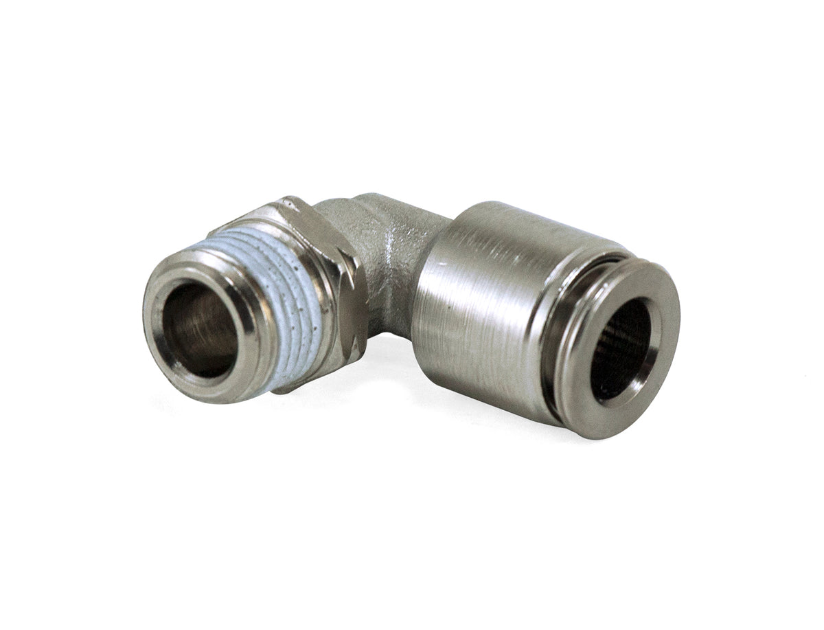 Air Lift Swivel Elbow Fitting - 1/8in MNPT x 1/4in PTC - 21848