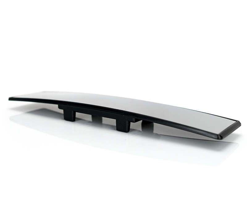 NRG 300mm Wide Panorama Clip-on Rearview Mirror - Convex w/ Blue Tint - IM-300CBL - close-up view
