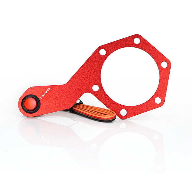 NRG Steering Single Switch - Extended Kit Red - WSS-100RD - close-up view