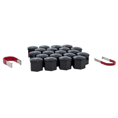 Gorilla Automotive - 21mm Hex Cap Set Blk Clam - 21CAP-IBK