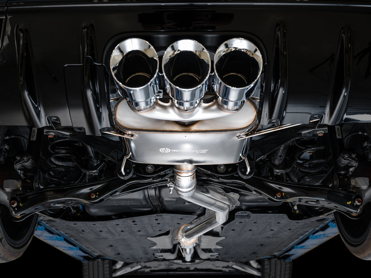 AWE Tuning 2023 Honda Civic Type R FL5 Touring Edition Exhaust w/ Triple Chrome Silver Tips - 3015-52287