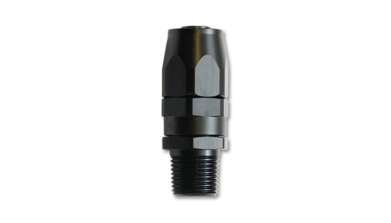 Vibrant -12AN Male NPT Straight Hose End Fitting - 1/2 NPT - 26008