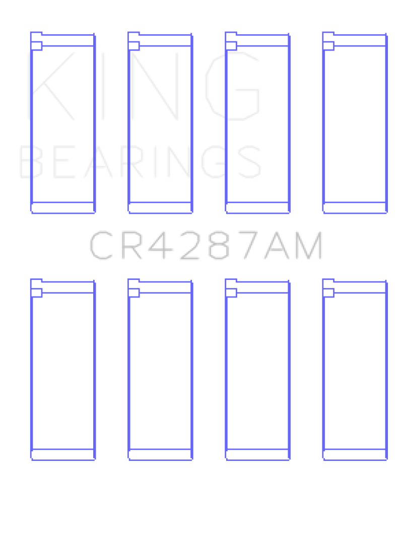 King Acura B18C1/B18C5 L4 / Honda 110CI  DOHC (Size +0.75) Rod Bearing Set - CR4287AM0.75