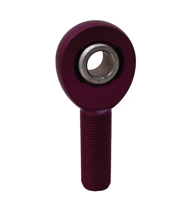 QA1 A Series Endura Rod End - Male/Right Hand - .5in Bore x 5/8-18 - Purple Aluminum - AMR8-10PU