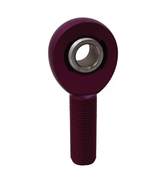 QA1 A Series Endura Rod End - Male/Right Hand - .5in Bore x 5/8-18 - Purple Aluminum - AMR8-10PU by QA1 - front view