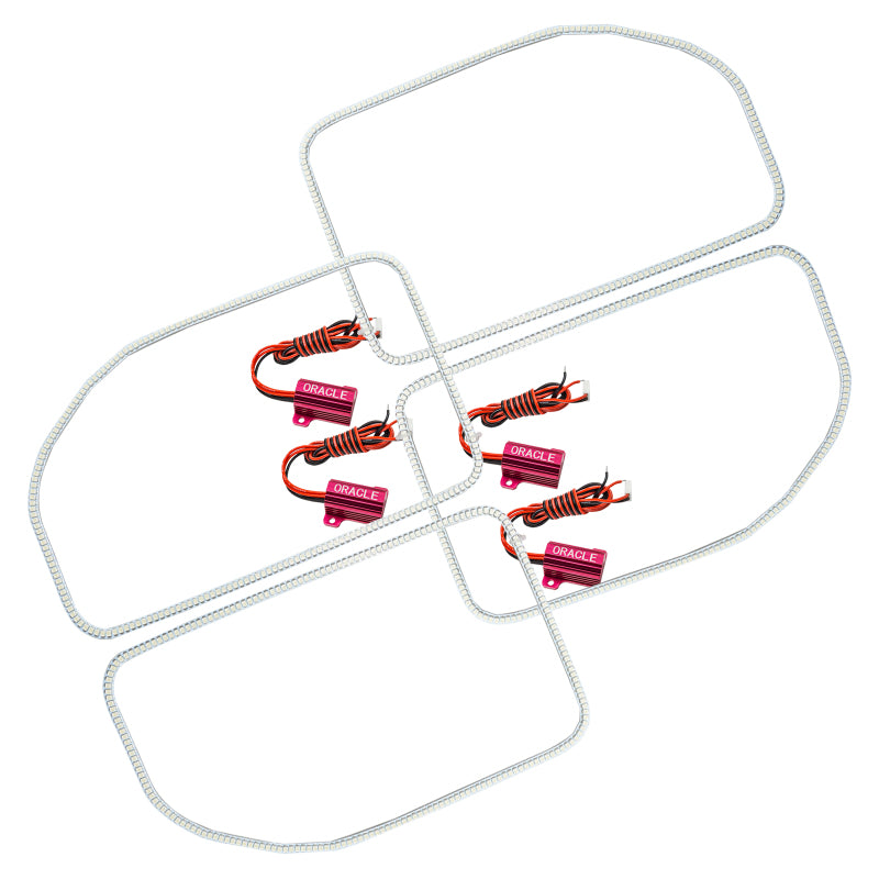 Oracle Ford F250/350 11-16 LED Halo Kit (Square Ring Design) - White SEE WARRANTY - 2383-001
